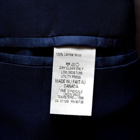Lauren Ralph Lauren Men's Sport Coat Blazer Jacket Size 44L Lambs wool D060376 - Picture 12 of 13